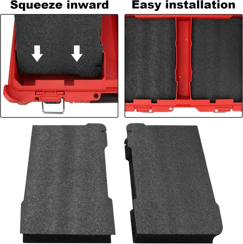 Vista 4 de 48-22-8430 Insertos de espuma de embalaje para cajas de herramientas de cajones de paquetes - (insertos de espuma Econo 2 piezas)