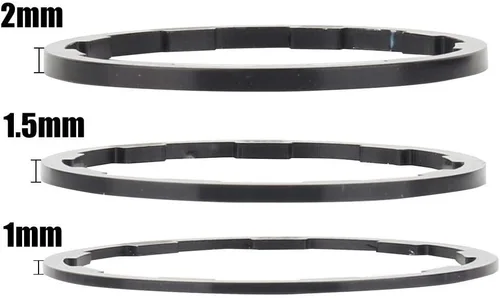 Vista 7 de Qii lu Freewheel espaciador para ciclos, espaciador de cubo de rueda de bicicleta, 3 piezas 0.039 in+0.059 in+0.079 in bicicleta volante hub