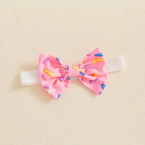 Vista 21 de Conjunto de ropa de cumpleaños para bebé niña pequeña, camiseta de manga larga, pantalones de campana, diadema