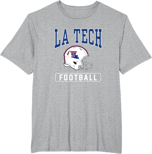 Vista 25 de Camiseta con casco de fútbol Louisiana Tech Bulldogs, Negro