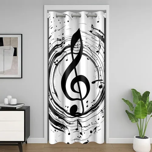 Vista 31 de jejeloiu Cow Skull Door Curtain for Doorway Privacy 34x80 Inch 1 Panel Kids Longhorn Skull Closet Cover for Boys Girls Teens Western Desert Room