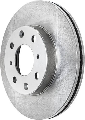 Vista 266 de Detroit Axle - Rotores de freno delantero para 04-13 Mazda 3 Rotores de frenos de disco 06-15 Mazda 5 Reemplazo: Rotor regular delantero de 11.81