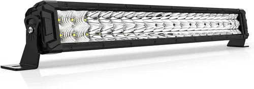 Vista 11 de Rigidhorse - Barra de luz LED de 8 pulgadas, doble fila, 120 W, 12000 lm, combo de luz LED todoterreno, xenón blanco IP68, luz de conducción