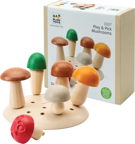 Vista 15 de PlanToys - Juguete educativo ecológico, multicolor (3431) broccoli, pepper, pumpkin, garlic, cabbage, kids kitchen playset, girls, boys, fine