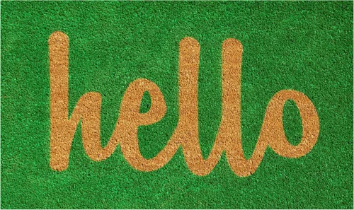 Vista 10 de Calloway Mills 100211729BNB Block Hello Felpudo de 17 x 29 pulgadas, negro/natural