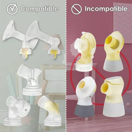 Vista 3 de Nenesupply Válvulas de membranas compatibles con piezas de extractor de leche Medela, no piezas de repuesto originales de membrana Medela
