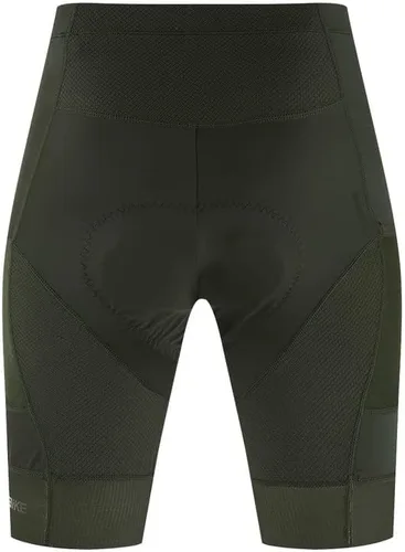 Vista 5 de YKYWBIKE Pantalones cortos de ciclismo para hombre, con relleno, 2 bolsillos, agarre antideslizante en las piernas, transpirable, de alta