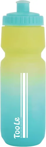 Vista 9 de Botella de agua para bicicleta, botella de agua exprimible para ciclismo, a prueba de fugas, sin BPA, con escala de capacidad con tapa superior