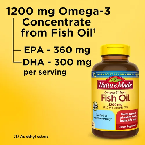 Vista 3 de Nature Made Aceite de pescado Omega 3, 1200 mg cápsulas blandas