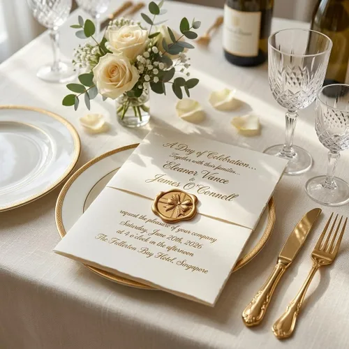 Vista 4 de SWANGSA 50 calcomanías de sello de cera de arco 3D, calcomanías de sellado de cera autoadhesivas de oro antiguo para invitaciones de fiesta de boda