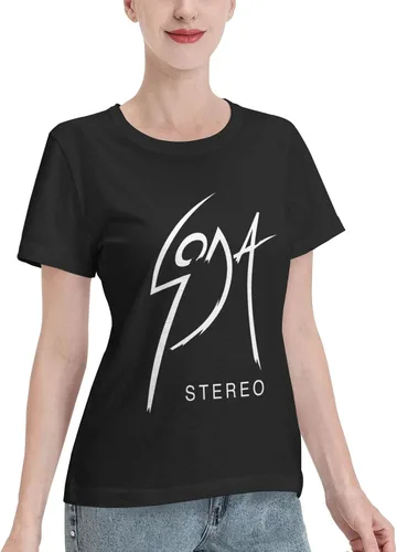 Vista 2 de Soda Stereo T Shirts Female Loose Fit Casual Cotton Comfort Crew Neck Short Sleeve Tees Clothing