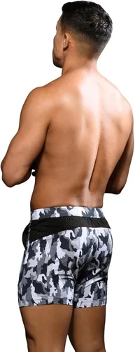 Vista 5 de Andrew Christian Pantalones cortos de malla elásticos VPL para gimnasio