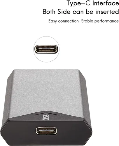 Vista 6 de SSK USB 3.2 Gen1 de aluminio a M.2 SATA NGFF SSD adaptador lector