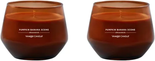 Vista 2 de Yankee Candle Vela de estudio con aceites esenciales, noche de verano, 10 onzas (paquete de 2)