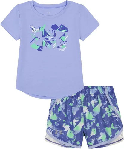 Vista 19 de Under Armour baby-girls Short Sleeve Shirt and Shorts Set, Durable Stretch and Lightweight