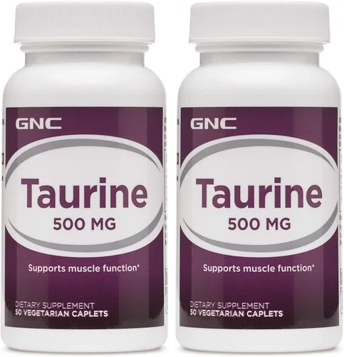 Vista 4 de GNC Taurina 500mg, 50 comprimidos, apoya la función muscular