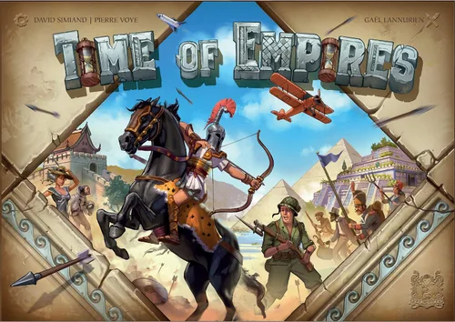 Vista 2 de Juego de mesa Time of Empires Juego de estrategia de civilización en tiempo real Juego de colocación de trabajadores impulsado por aplicaciones