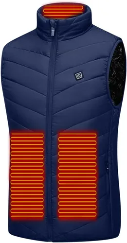 Vista 9 de oelaio Heated Vest for Men Women 2023 Fashion Heated Vest with 9 Heat Zones Electric Vest Winter Warm Jacket with Pocket