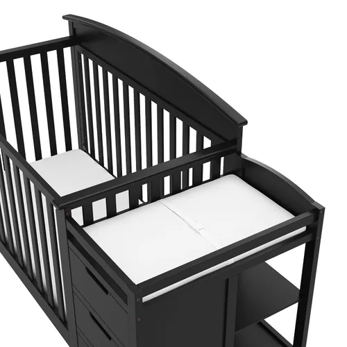 Vista 9 de Graco Benton - Cuna convertible 5 en 1 GREENGUARD Gold Certified, Baby Crib & Changing Table Combo, Includes Water-Resistant Changing Pad