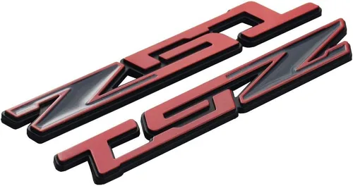 Vista 6 de 2 piezas Z51 emblema placa de identificación 3D reemplazo de letra para C5 C6 C7 Corvette (negro)