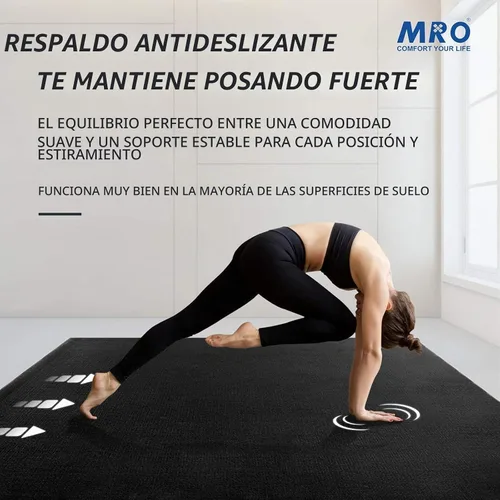 Vista 3 de MRO Extra Large Yoga Mat, 12'x6'/9'x6'/7'x5'/6'x4' (9MM)