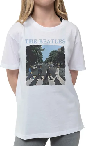 Vista 4 de The Beatles 'Abbey Road & Logo' - Camiseta para niños, color blanco