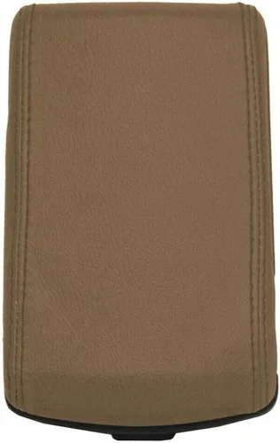 Vista 5 de Funda para reposabrazos de consola de Nissan D22 Frontier 99-04, piel sintética, color beige oscuro