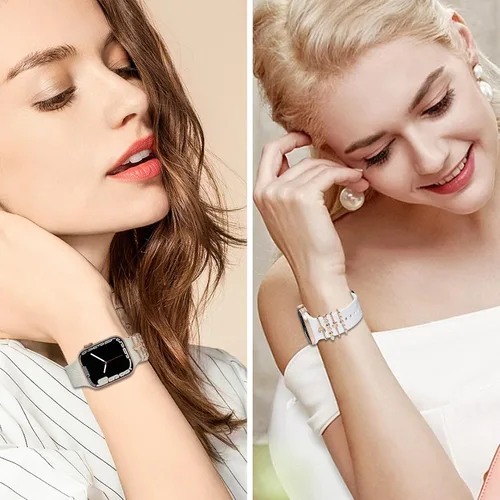 Vista 6 de Correa de silicona deportiva suave de repuesto para Apple Watch Series 10, 9, 8, 7, 6, 5, 4, 3, 2, 1, SE