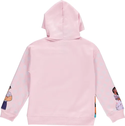 Vista 2 de Disney Sudadera con capucha Encanto para niñas, Mirabel, Isabela y Luisa, tallas 4-16