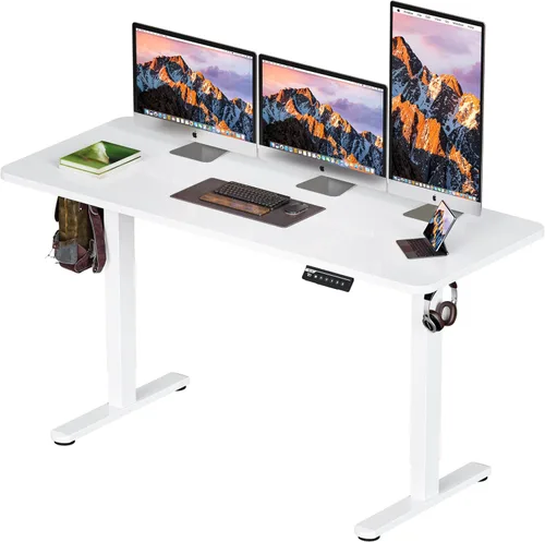 Vista 20 de BIZUM - Escritorio de pie eléctrico de 40x24 pulgadas con ajuste de altura y configuraciones de memoria, escritorio ergonómico para sentarse o estar