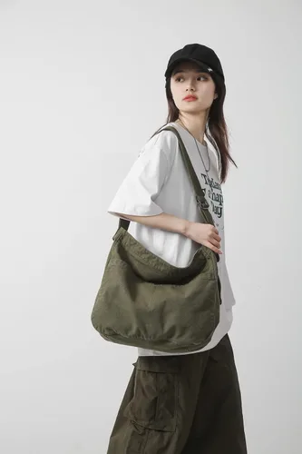 Vista 8 de Micmores Large Crossbody Purse Canvas Tote Bag Women Hobo Bag Stylish Handbag Fashion shoulder Bag