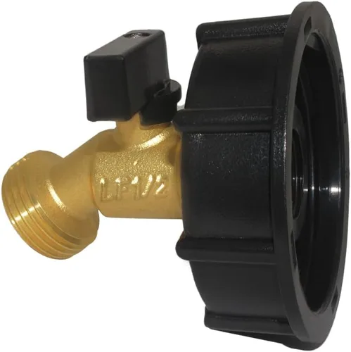 Vista 8 de Joywayus Contenedor de agua de latón/espita 3/4" GHT del barril de lluvia a