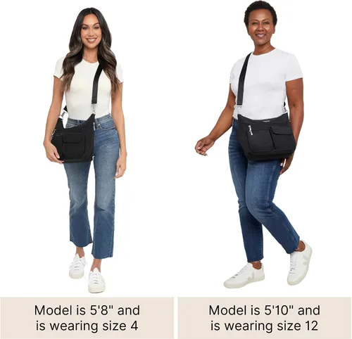 Vista 5 de Baggallini Modern Everywhere Crossbody Women 11x9x4.5 RFID Hobo Bag