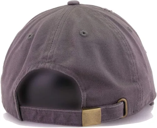 Vista 4 de Gorra de béisbol vintage con letra inicial F de algodón bordado, ajustable, desgastada, para papá