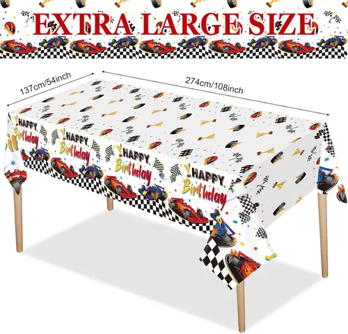 Vista 2 de Tudomro Mantel para auto, 3 unidades, rectangular, desechable, de plástico, 54 x 108 pulgadas, resistente a las manchas, impermeable, para niños