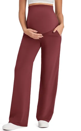 Vista 15 de G4Free EverGoing - Pantalones de maternidad sobre el vientre, pantalones de Negro
