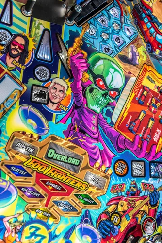 Vista 18 de Stern Pinball Foo Fighters con Insider Connected, Premium Edition Arcade Pinball Machine