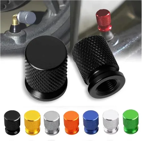 Vista 2 de 4Pcs Compatible With Car Decor Airdust Waterproof Car Wheel Tire Valve Caps Airdust Covers(Ivory)