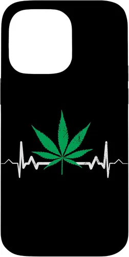 Vista 21 de Weed Heartbeat Pot Cannabis Leaf Marijuana 420 Stoner Gift Case for iPhone 17