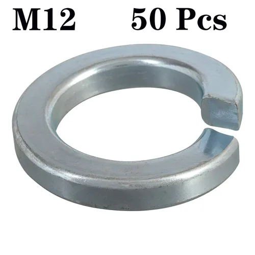 Vista 3 de Arandela de bloqueo de resorte M12, galvanizado, anillo de junta para tornillos M12, 50
