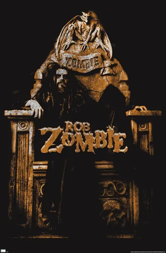 Vista 9 de Trends International Rob Zombie - Póster de pared de trono, 14.72 x 22.37 pulgadas, versión enmarcada de madera de granero Versión enmarcada Barnwood