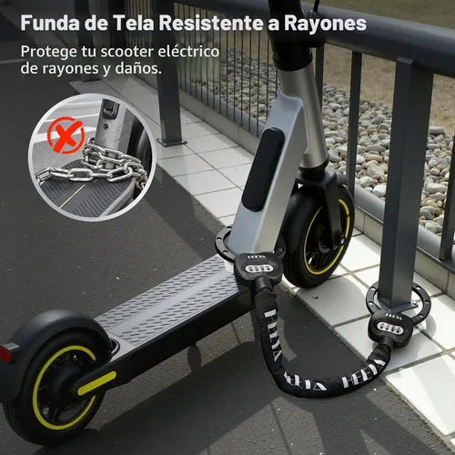 Vista 6 de HEETA Robo anti de la cerradura eléctrica de la vespa, cerradura
