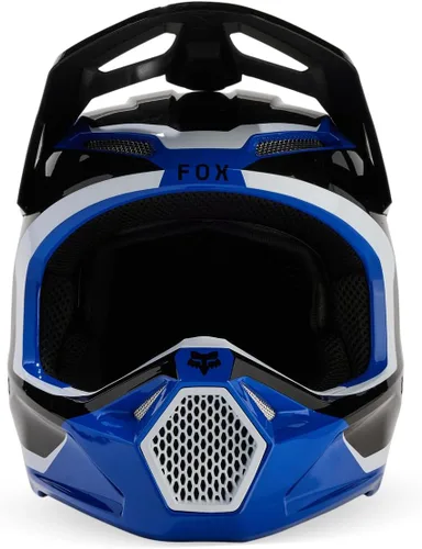 Vista 2 de Fox Racing Casco unisex V1 para motocross para motocross, azul, talla XXL