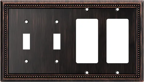 Vista 58 de Henne Bery Sunken Pearls Placa de Pared Decorativa de Servicio Pesado Placa de Interruptor Cubierta de Tomacorriente