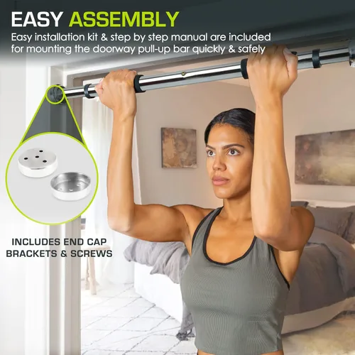 Vista 5 de [Usado] ProsourceFit Pull Up Bar for Multi Use Fitness & Home Gym Exercise