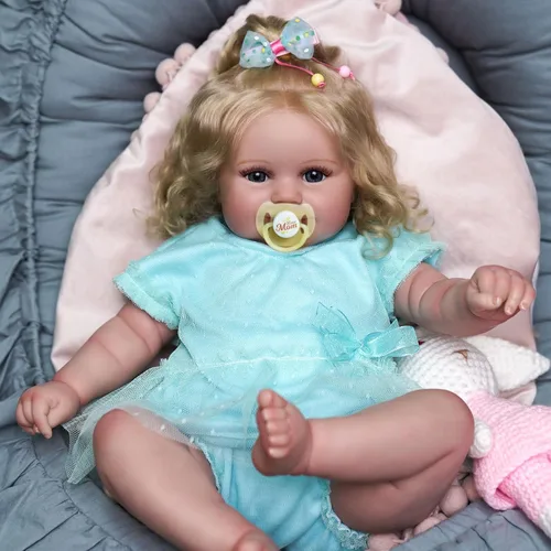 Vista 6 de JIZHI Muñecas Realistas de Bebé Reborn - 20 Pulgadas con Sensación Realista de Recién Nacido Adorables y Juguetonas Muñecas de Bebé de la Vida Real