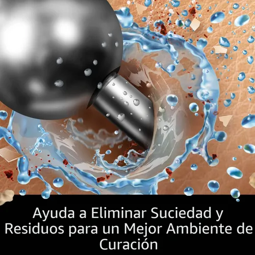 Vista 3 de MediCleanse Aerosol salino estéril para el cuidado posterior de perforaciones en pulverización de niebla fina, 7.5 onzas, todo natural, sin alcohol