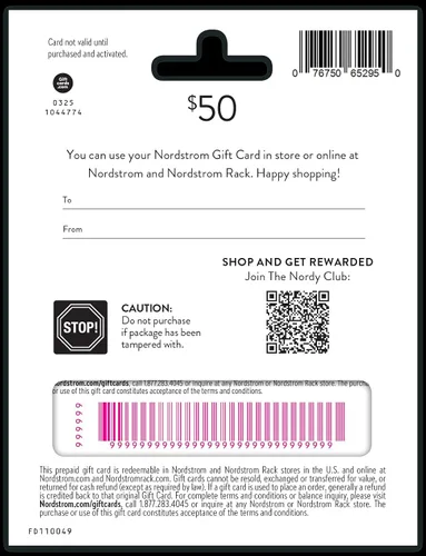 Vista 2 de Nordstrom Tarjeta de regalo física