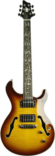 Vista 3 de ivy - Guitarra acústica-eléctrica de 6 cuerdas, derecha, Tobacco Sunburst (IPF-300 TSB)