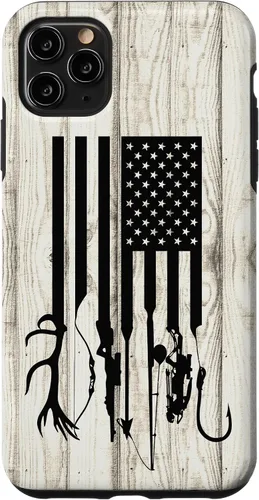 Vista 13 de iPhone 16 Blanco Rústico Pesca Y Caza Pistola Ballesta USA America Case